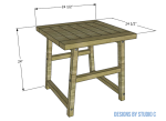 build cornelia end table dimensions