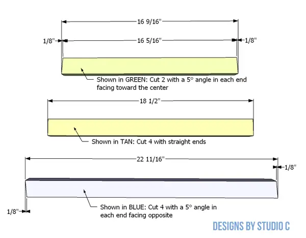 build cornelia end table leg cutting diagram