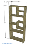 build the etagere bookcase dimensions