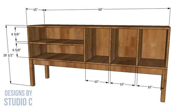 build a jagger media stand dimensions