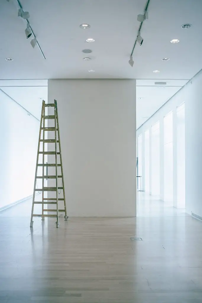 different types of ladders ladder in empty room
