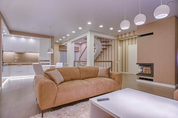 home lighting plan well lit living space