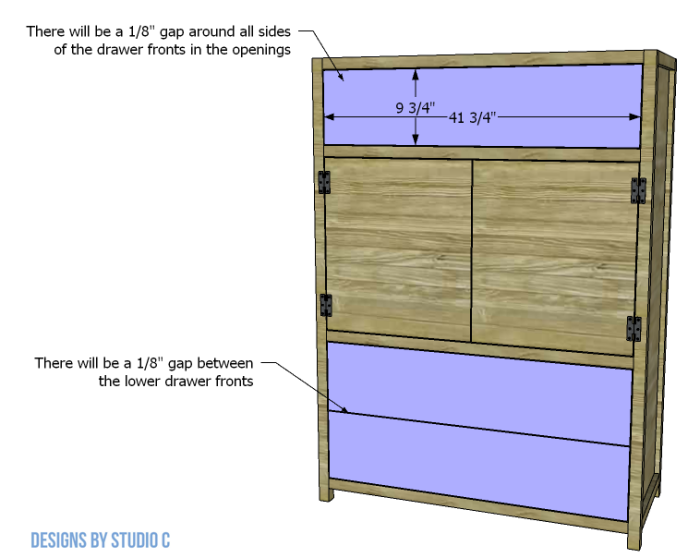 build victoria three drawer dresser drawer fronts