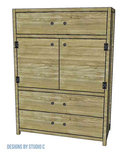 build victoria three drawer dresser