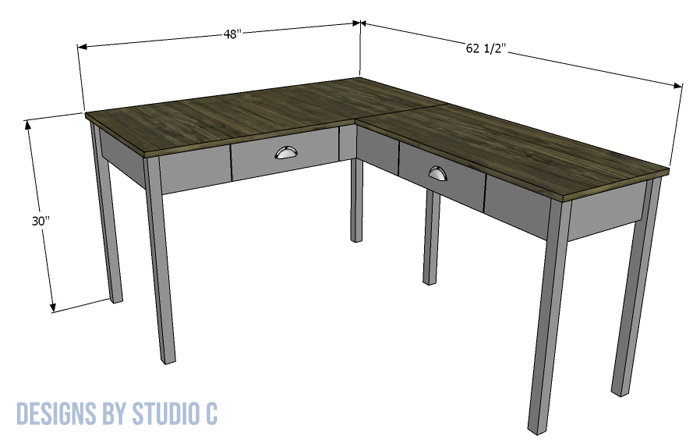 build a vivian desk dimensions