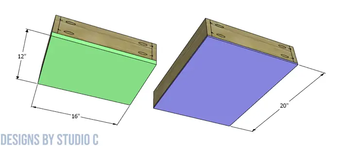 build a vivian desk drawer box bottoms