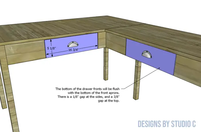 build a vivian desk drawer fronts