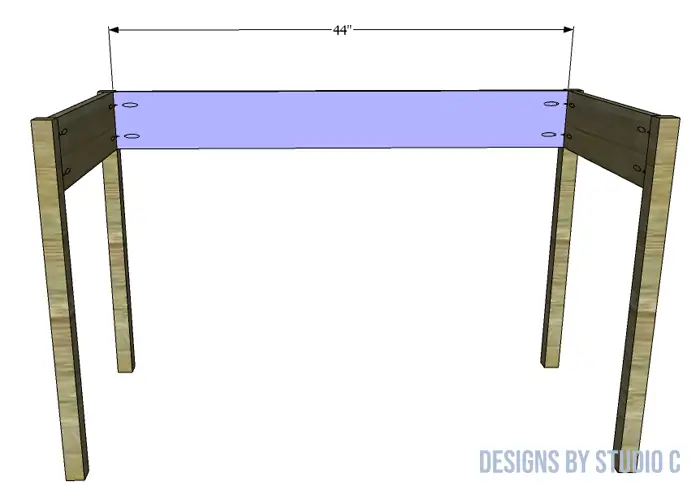 build a vivian desk main desk back
