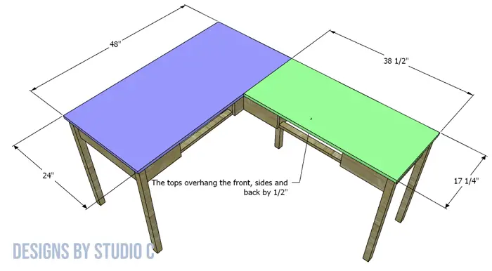 build a vivian desk tops