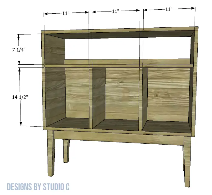 build acorn record cabinet inner dimensions