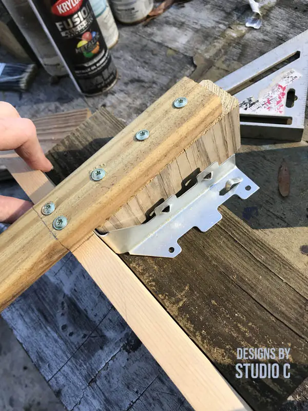 diy joist hanger tool installing 2x6 piece