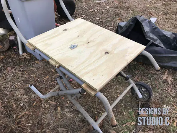 mount saw to ridgid tsuv plywood position