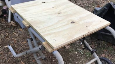 mount saw to ridgid tsuv plywood base