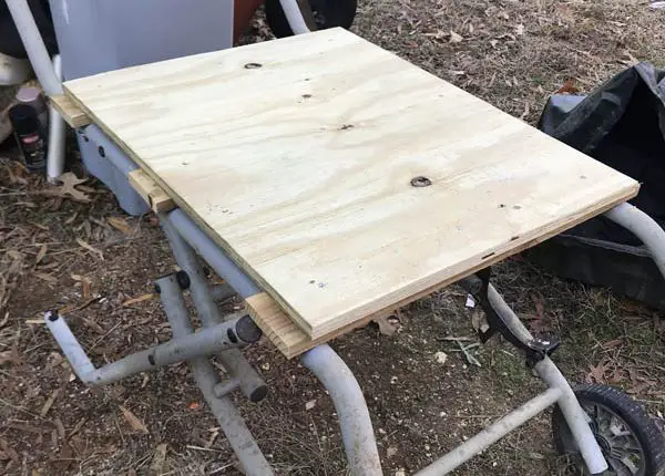 mount saw to ridgid tsuv plywood base