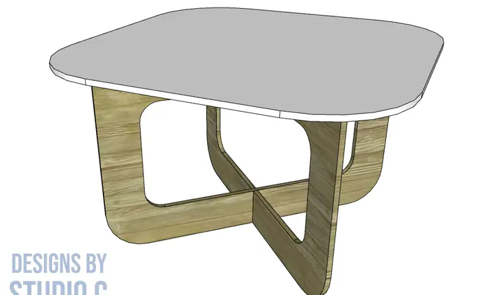 DIY modern dining table