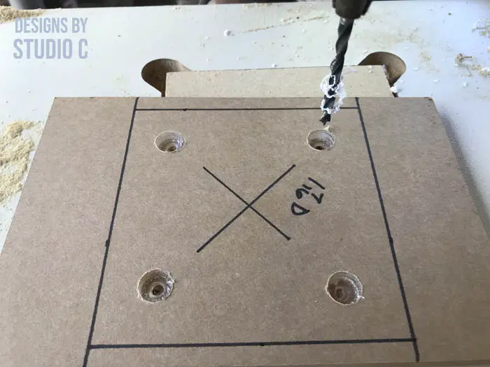how to make a base for a compact router drilling holes for screws