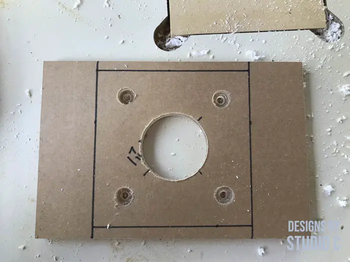 how to make a base for a compact router completed plate ready to be attached
