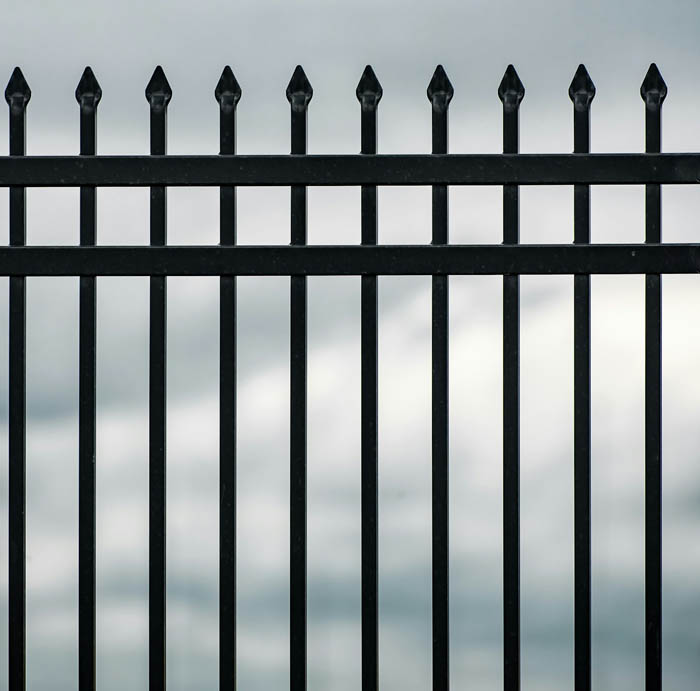 different types of fencing materials wrought iron