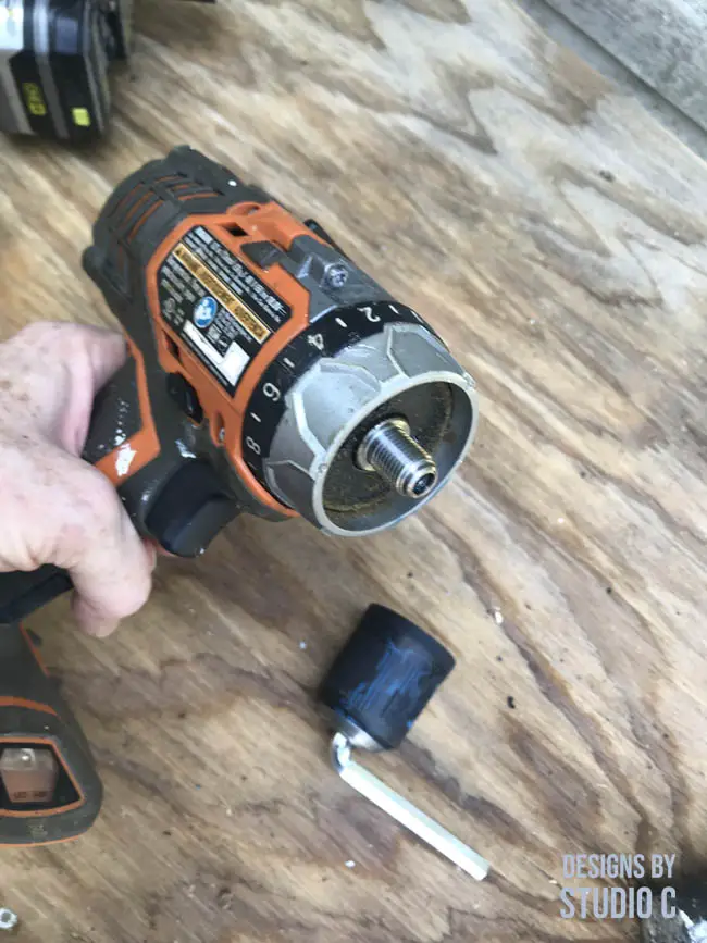 how to replace the chuck on your drill with chuck removed