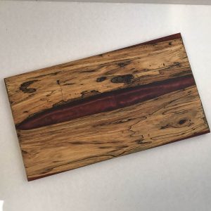 wood resin serving board merlot top view