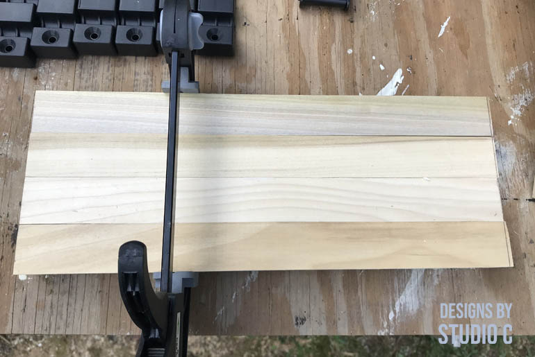 how to assemble 4 way panel clamps _ trim so boards are the same length