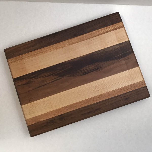 large hardwood cutting boards walnut top view