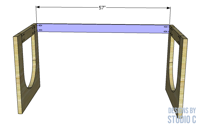 DIY plans to build the ella desk back apron