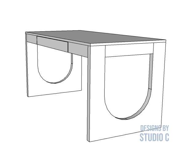 DIY plans to build the ella desk featured image