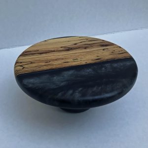 wood and resin cake serving stands large overall view