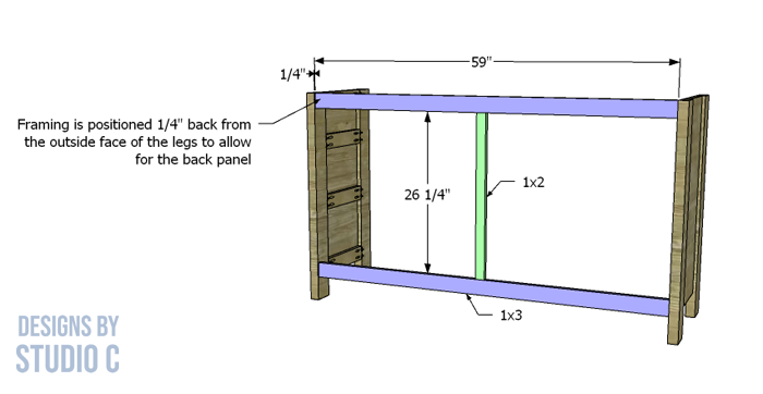 diy plans to build a lacrosse dresser back framing