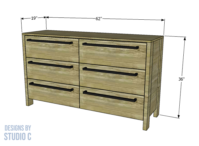 diy plans to build a lacrosse dresser with dimensions