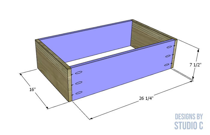 diy plans to build a lacrosse dresser drawer box frame