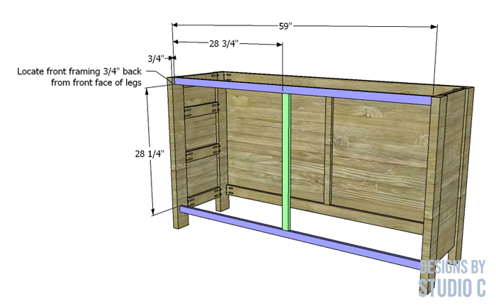 diy plans to build a lacrosse dresser front framing