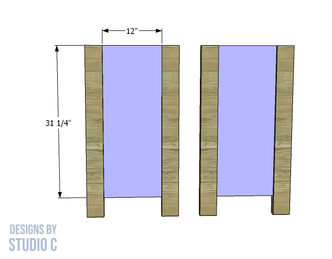 diy plans to build a lacrosse dresser side panels