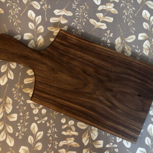 solid hardwood serving board breadboards walnut on floral background