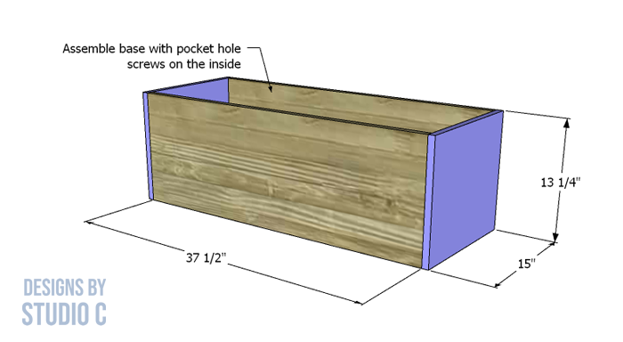 simple to build hazen coffee table assembly of base piece