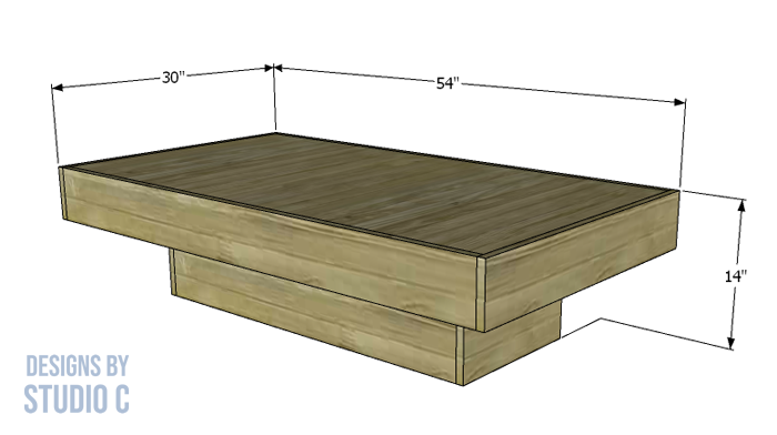 simple to build hazen coffee table dimensions of finished project