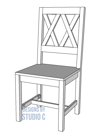 plans to build the mchenry double x chair completed project image