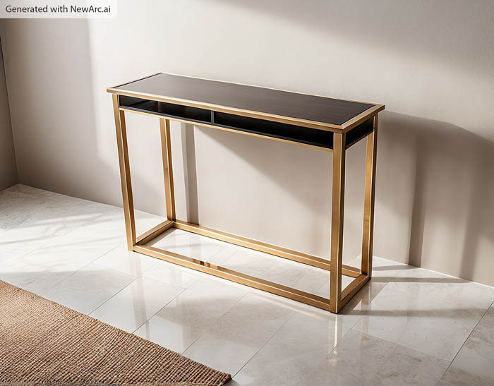 honfleur console table plans AI image of finished project
