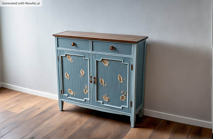 build a Marie hall chest AI image showing finished project
