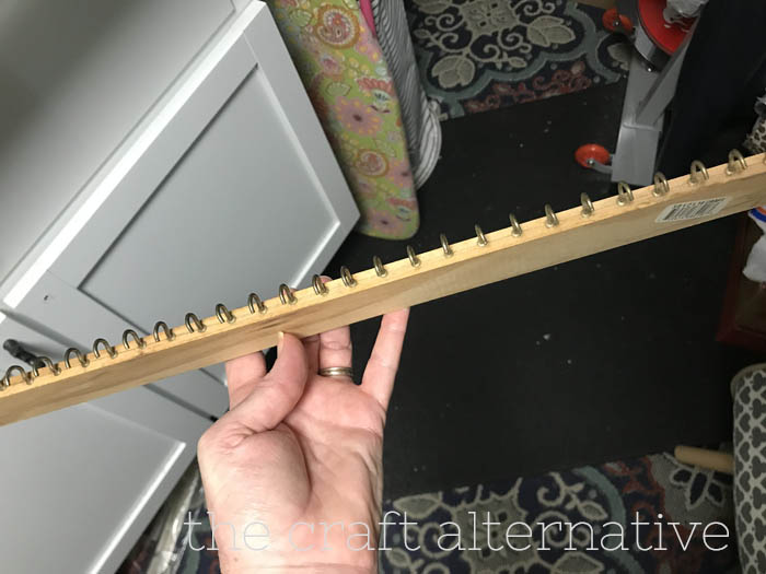 how to make a cast-on comb for a knitting machine thinner board