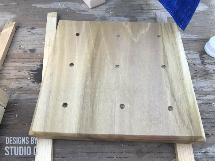 how to make a rotating thread stand top piece