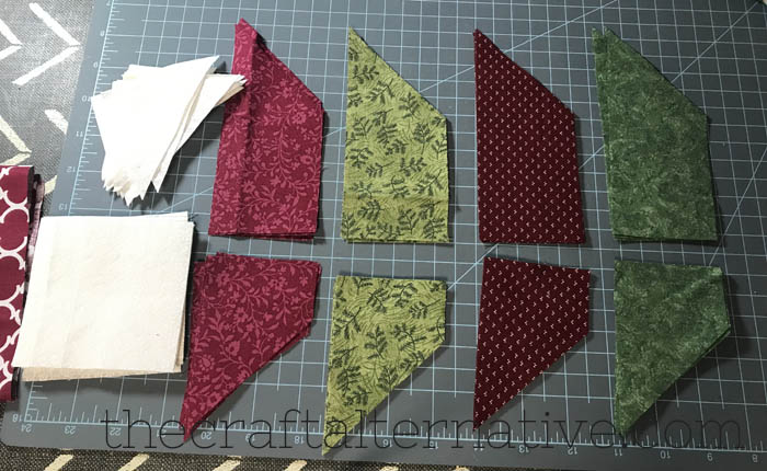 how to make a woven star quilt block cutting the fabric strips