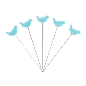 bird sewing pins Riley Blake Designs fanned out for display