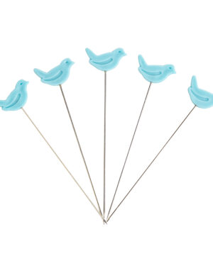 bird sewing pins Riley Blake Designs fanned out for display