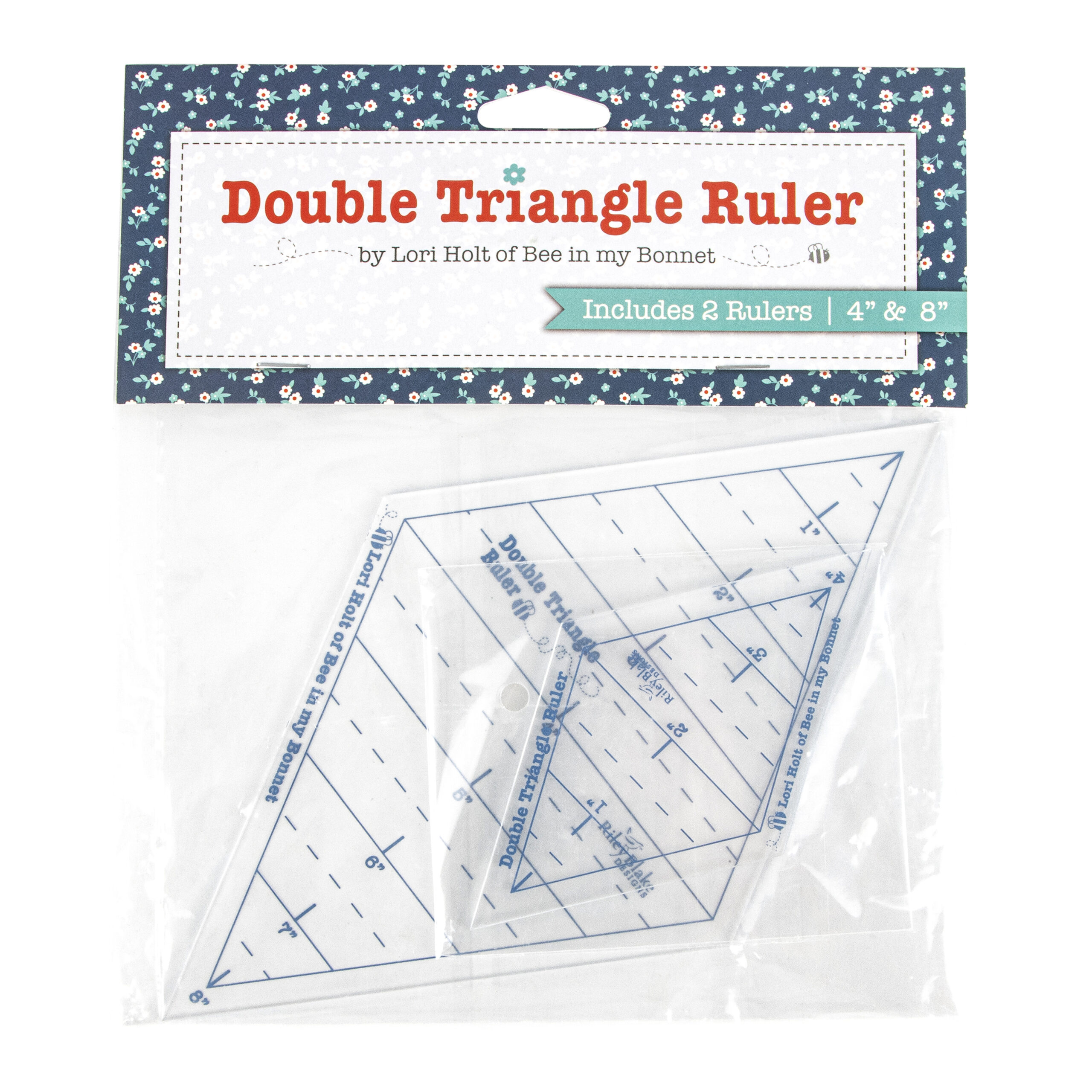 lori holt double triangle ruler set packaging front