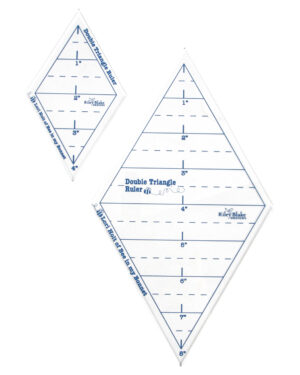 lori holt double triangle ruler set 4 inch and 8 inch templates